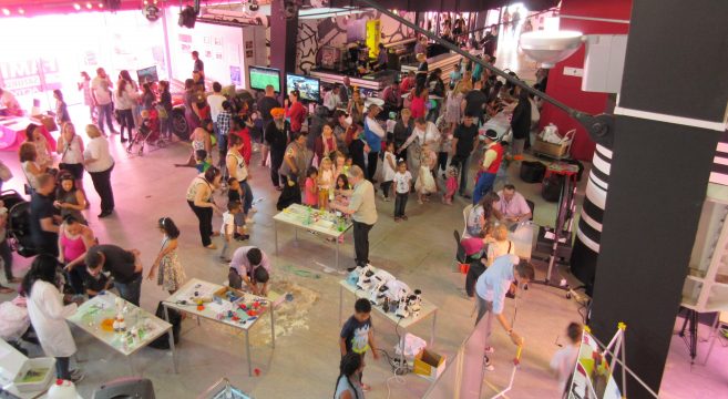 Community fun day view from above