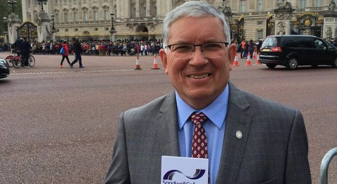 David Hughes at Buckingham Palace