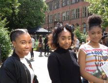 Three students at Birmingham University