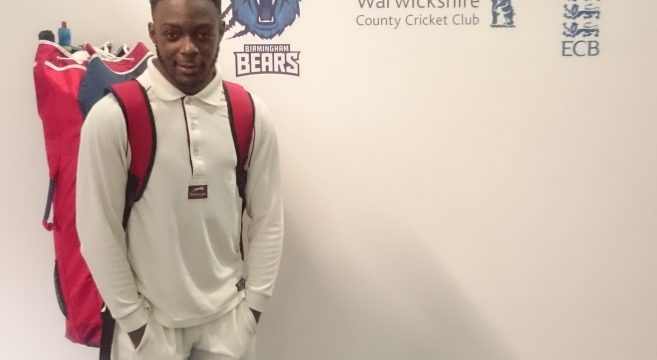 Male student pictured inside Edgbaston Cricket Stadium
