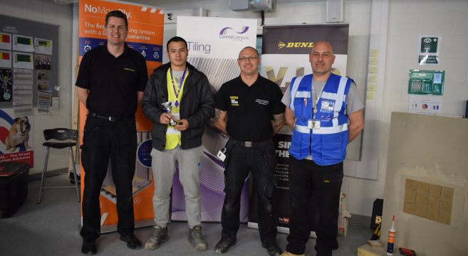 Dunlop tiling competition winner award ceremony