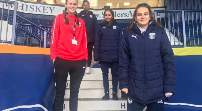 Group of West Bromwich Albion Female Academy players