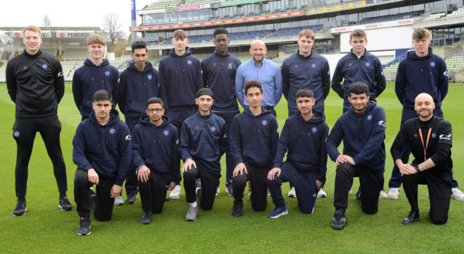 Cricket students team photo