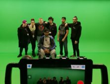 Level 3 Interactive Media students from Sandwell College had fun at the University of Gloucestershire’s Media Conference on January 19th, 2018. Using green screen technology and stop motion filming techniques, they acted out a short zombie-themed movie.