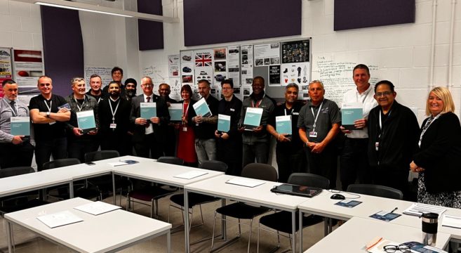 Automotive team with certificates