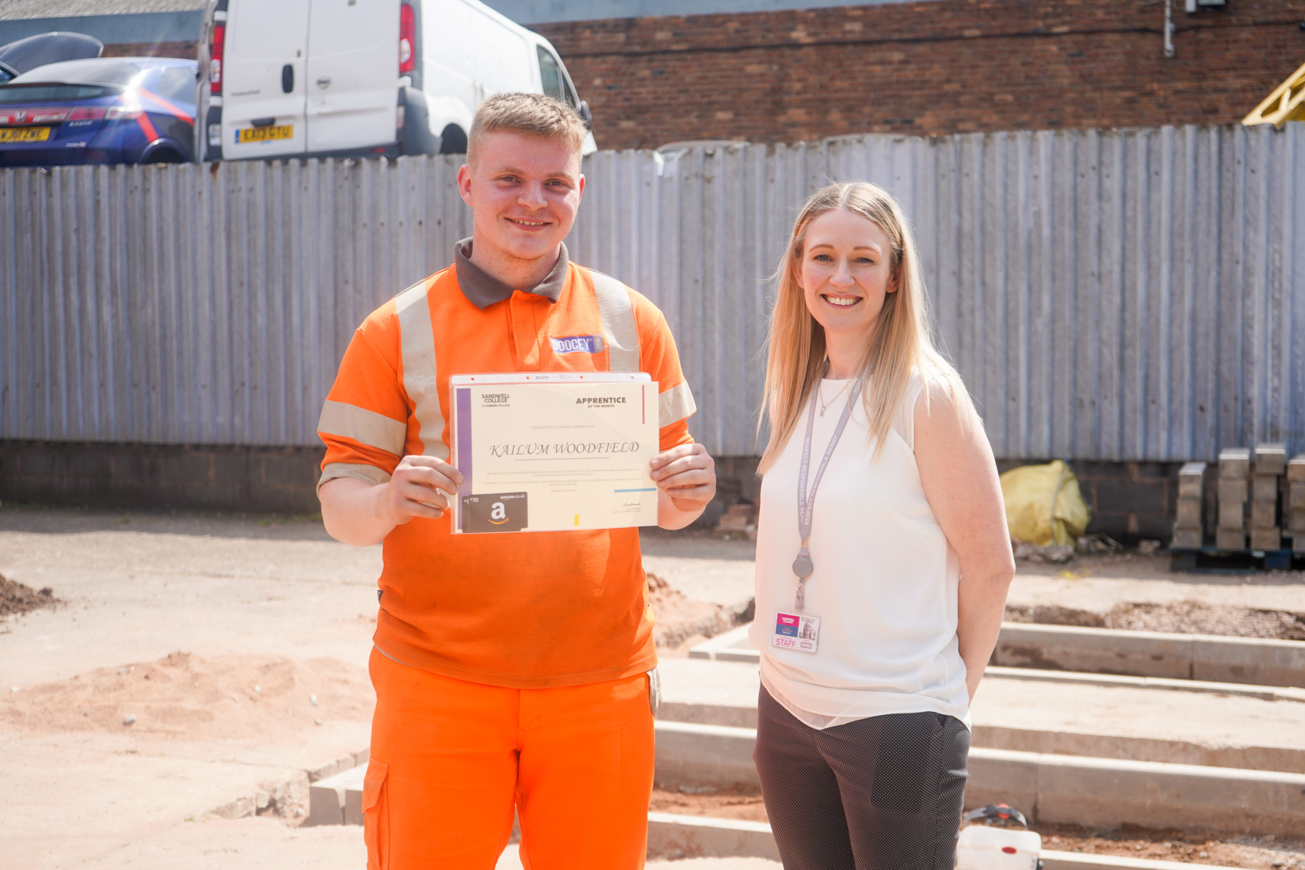 Doocey Group’s Kailum is Apprentice Of The Month