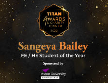 Sangeya Bailey FE HE Student of the Year slide
