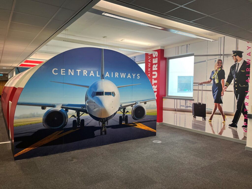 Central Airways fuselage for Travel students