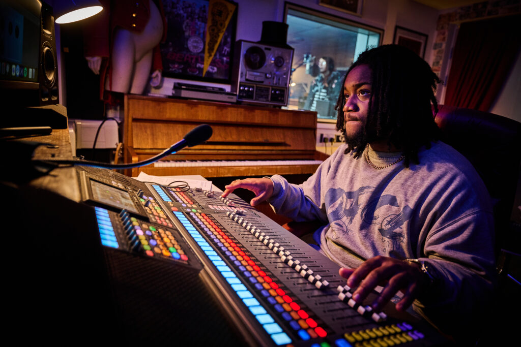 Music student producing Sandwell College