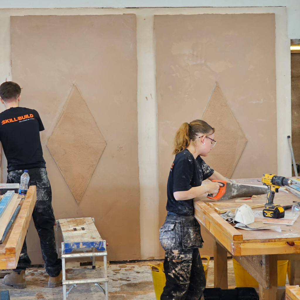 Two students at CITB SkillBuild Regional Qualifiers