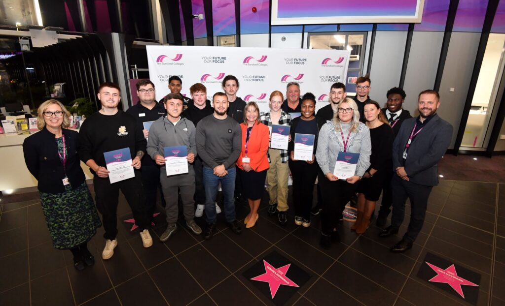 Apprentice award winners and nominees with college principals