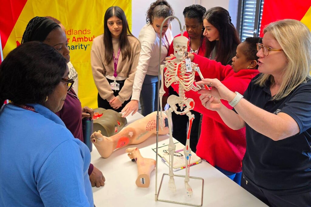 Health & Social Care staff in a clinical training session