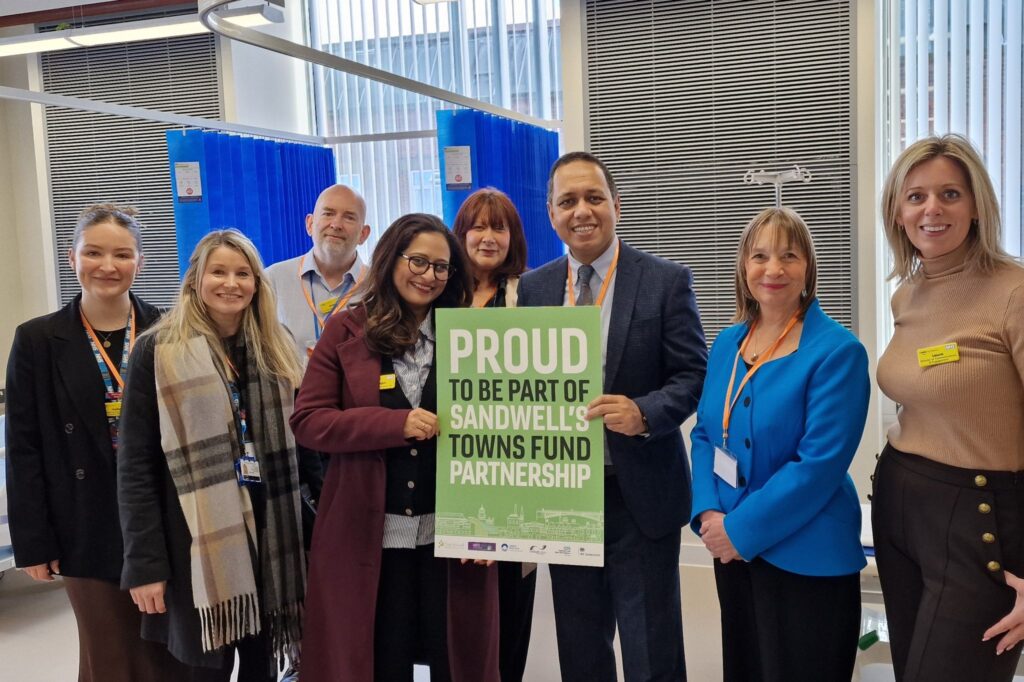 Principal Lisa Capper MBE with stakeholders at the Learning Campus Launch